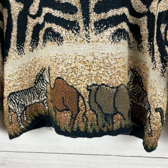 Vintage Sugar Street Weavers Nature Animals Button Jacket Large - Picture 5 of 8